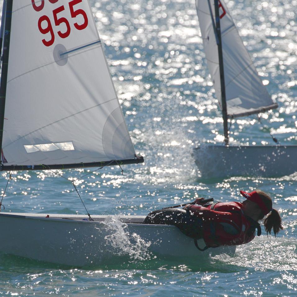 Optimist hoch am Wind Optimist hoch am Wind